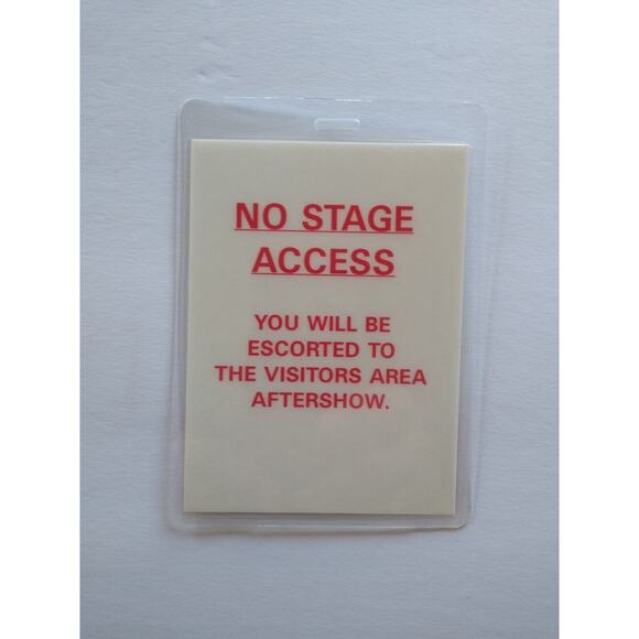 Guns N Roses Red Roses For A Blue Lady Silver Text Backstage Pass Original 1991 - Picture 3 of 4